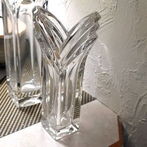 8.5 in Mikasa Crystal vase.